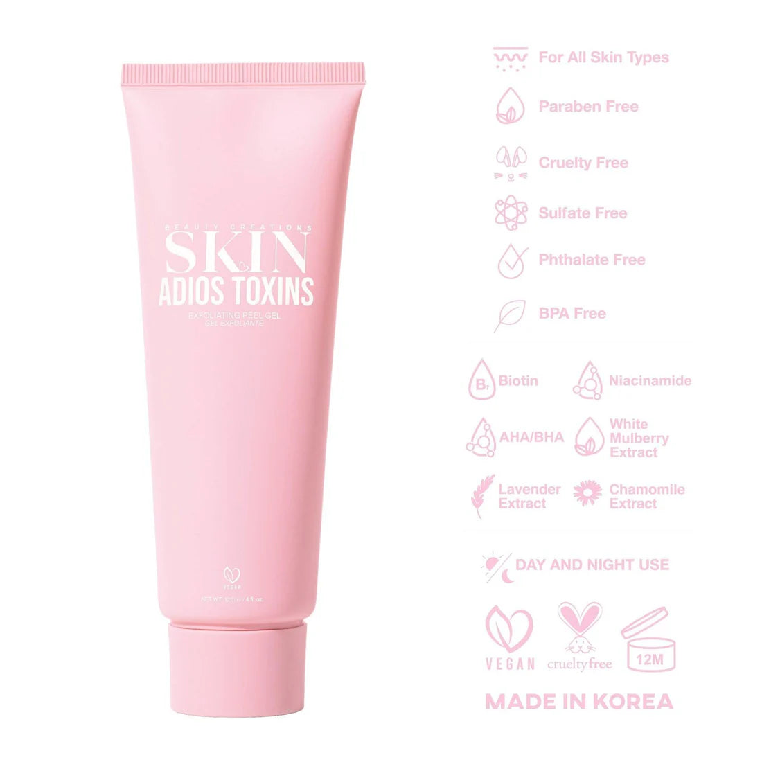 BEAUTY CREATIONS - ADIOS TOXINS EXFOLIANTING PEEL GEL