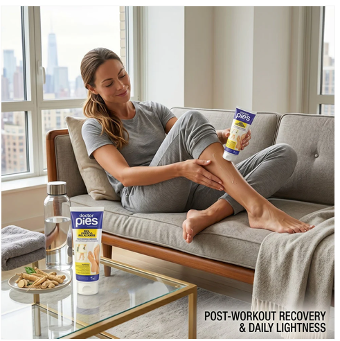 Doctor Pies Gel Refrescante para Pies y Piernas Cansadas - Crema Intensiva de 250 ml para un Alivio Calmante