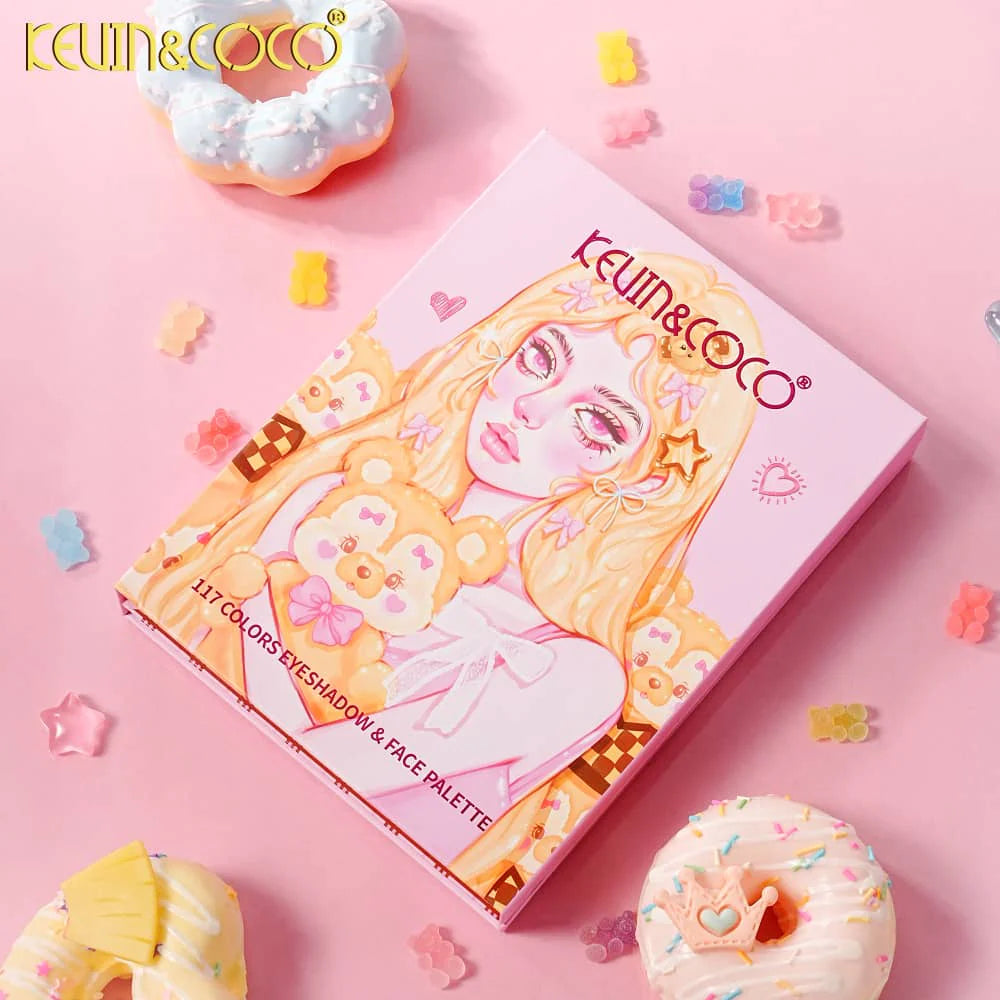KEVIN & COCO Face-Teddy Bear Girl Eyeshadow Palette