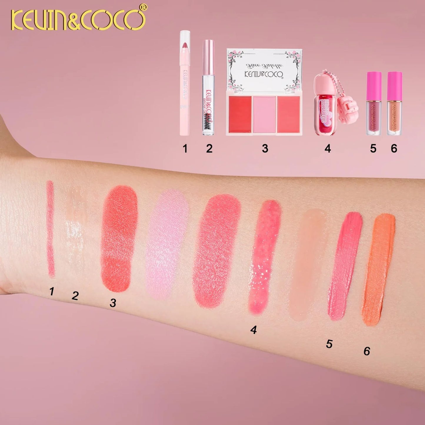 KEVIN & COCO Face-Sweet Cream Soft Light Makeup Set Cup