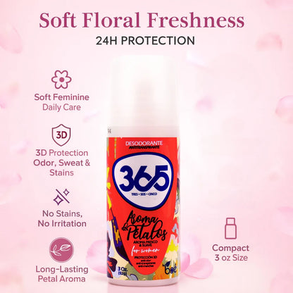 Boé 365 Aroma a Petalos Antiperspirant Deodorant for Women 3 oz