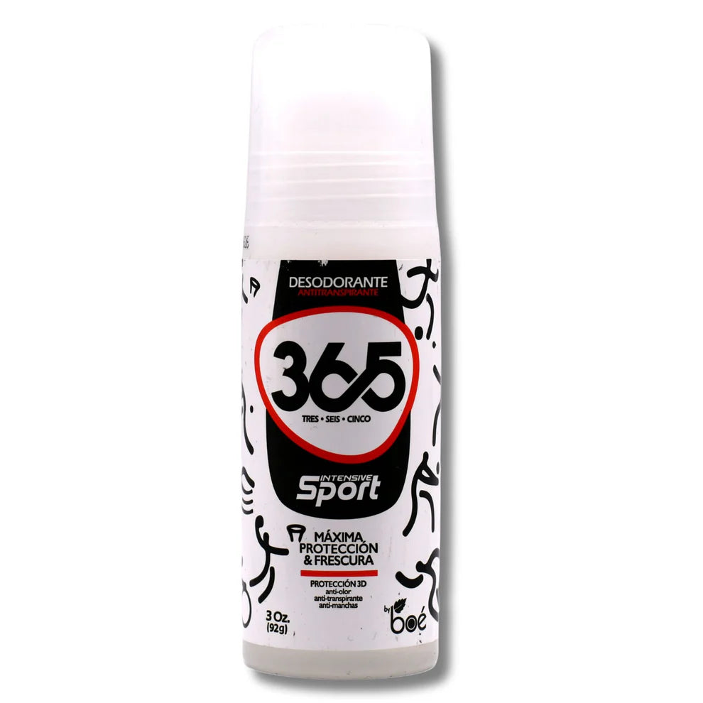 Boé 365 Intense Sport Antiperspirant Deodorant 3 oz - 3D Protection: Anti-Odor, Anti-Perspirant