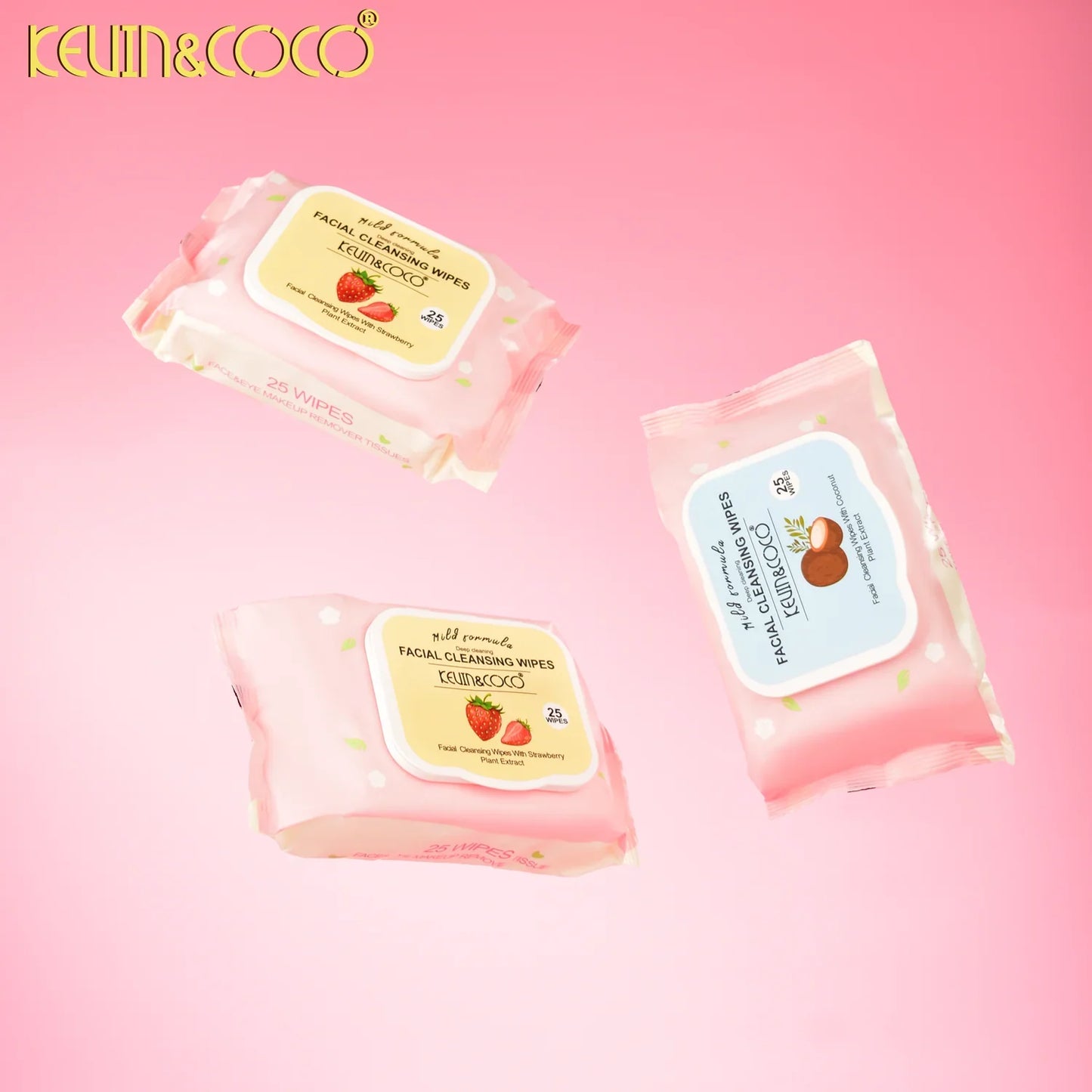 KEVIN & COCO - Fruit Scented Makeup Wipes (Various)