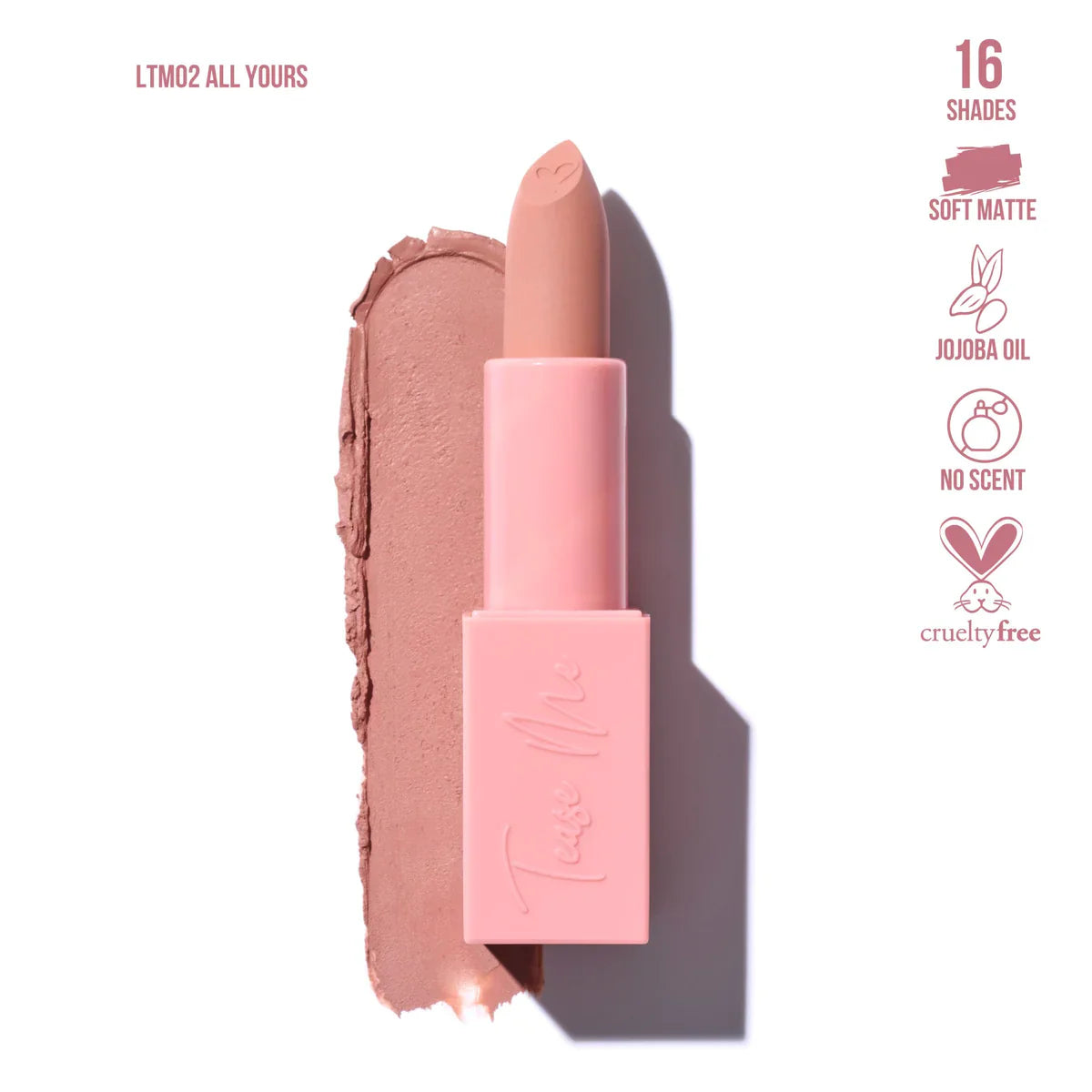 BEAUTY CREATIONS - Tease Me Lipstick (various shades)