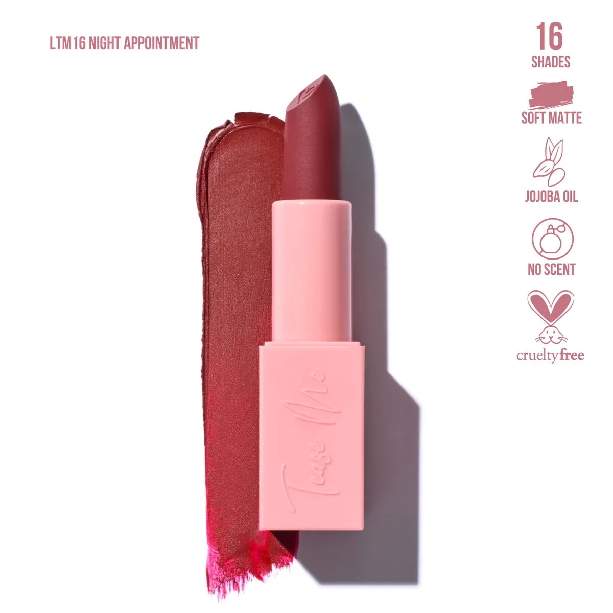 BEAUTY CREATIONS - Tease Me Lipstick (various shades)