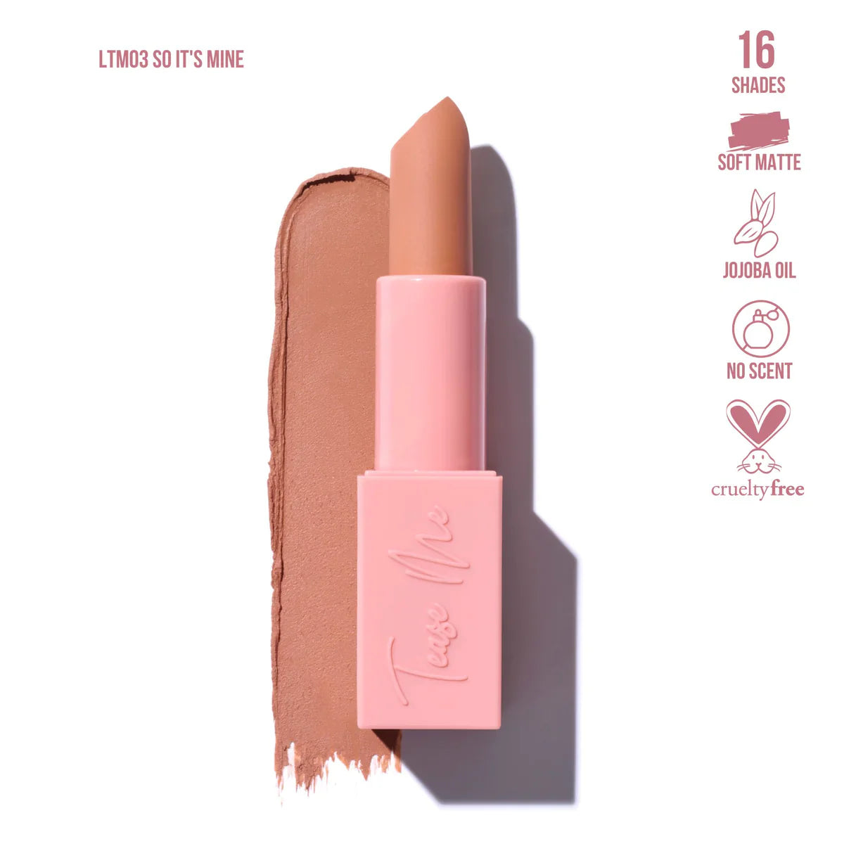 BEAUTY CREATIONS - Tease Me Lipstick (various shades)