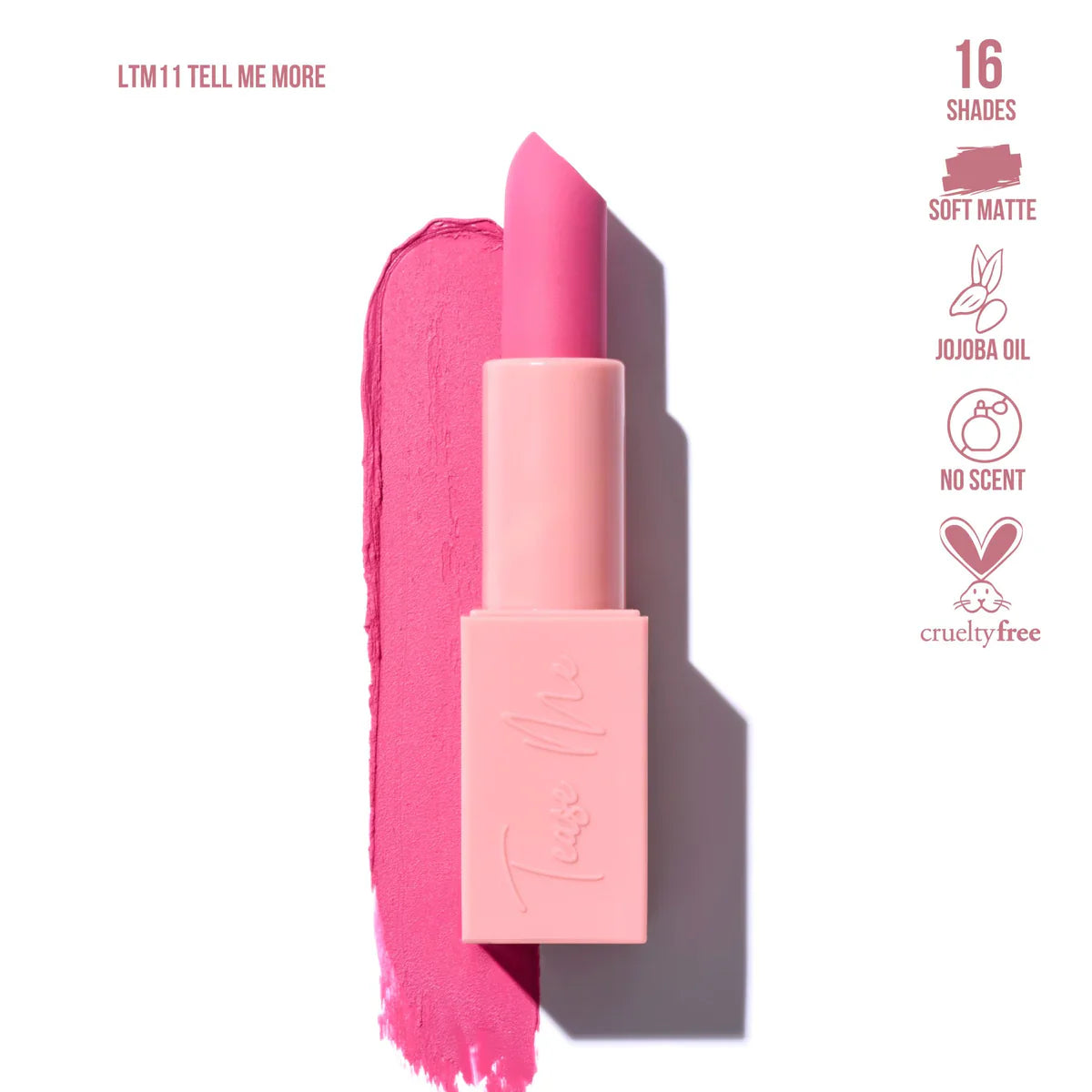 BEAUTY CREATIONS - Tease Me Lipstick (various shades)
