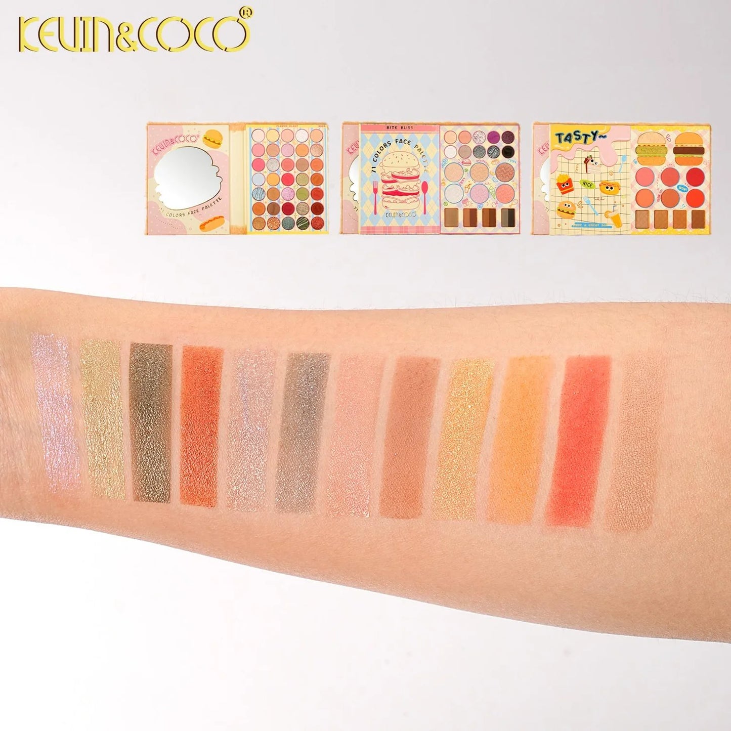 KEVIN & COCO - Burger Plush Palette-Squisy Stress Relief Palette 🍔
