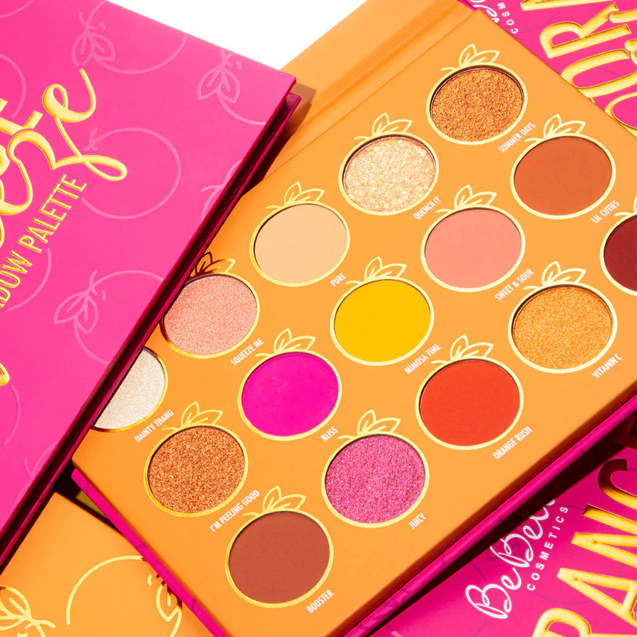 BEBELLA COSMETICS - ORANGE SQUEEZE 15 COLOR SHADOW PALETTE