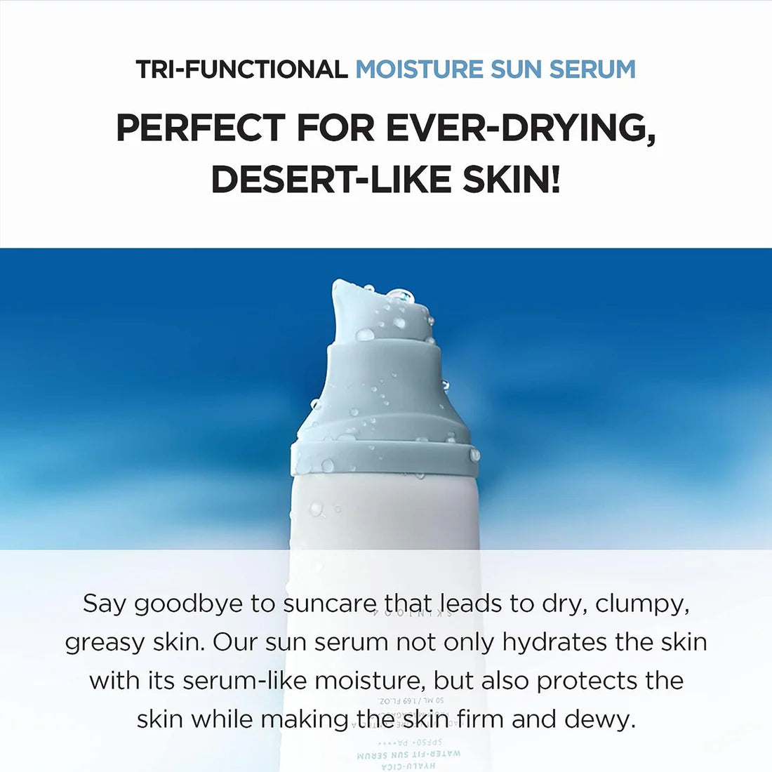 SKIN1004 Madagascar Centella Hyalu-Cica Water-Fit Sun Serum SPF50+ PA++++