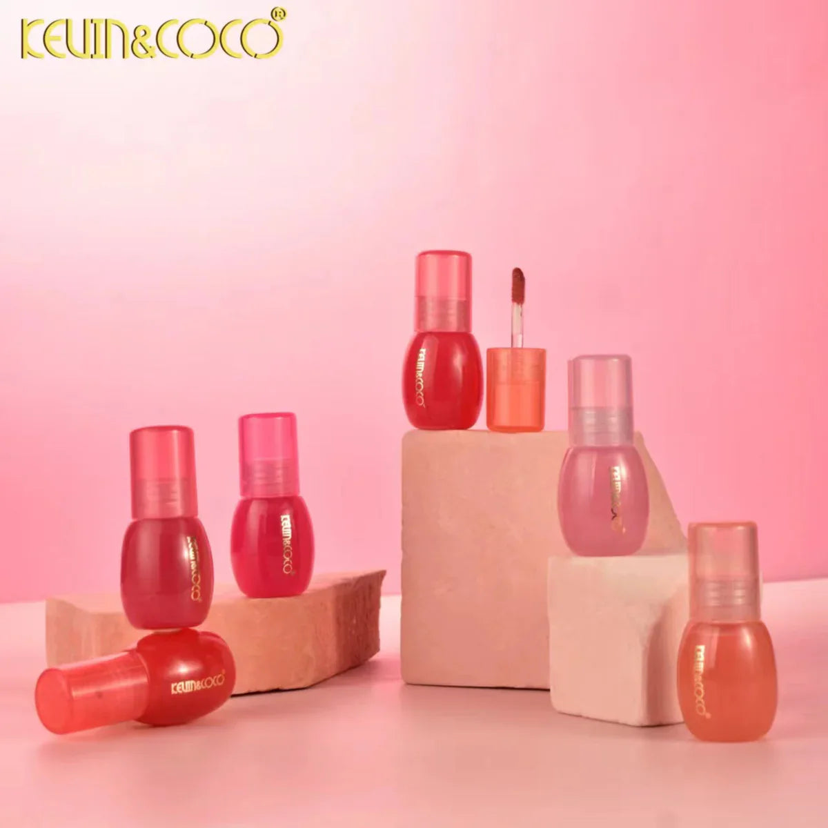 KEVIN & COCO - Cherry Lip Lacquer Fruit Set Lip Glosses 4pc