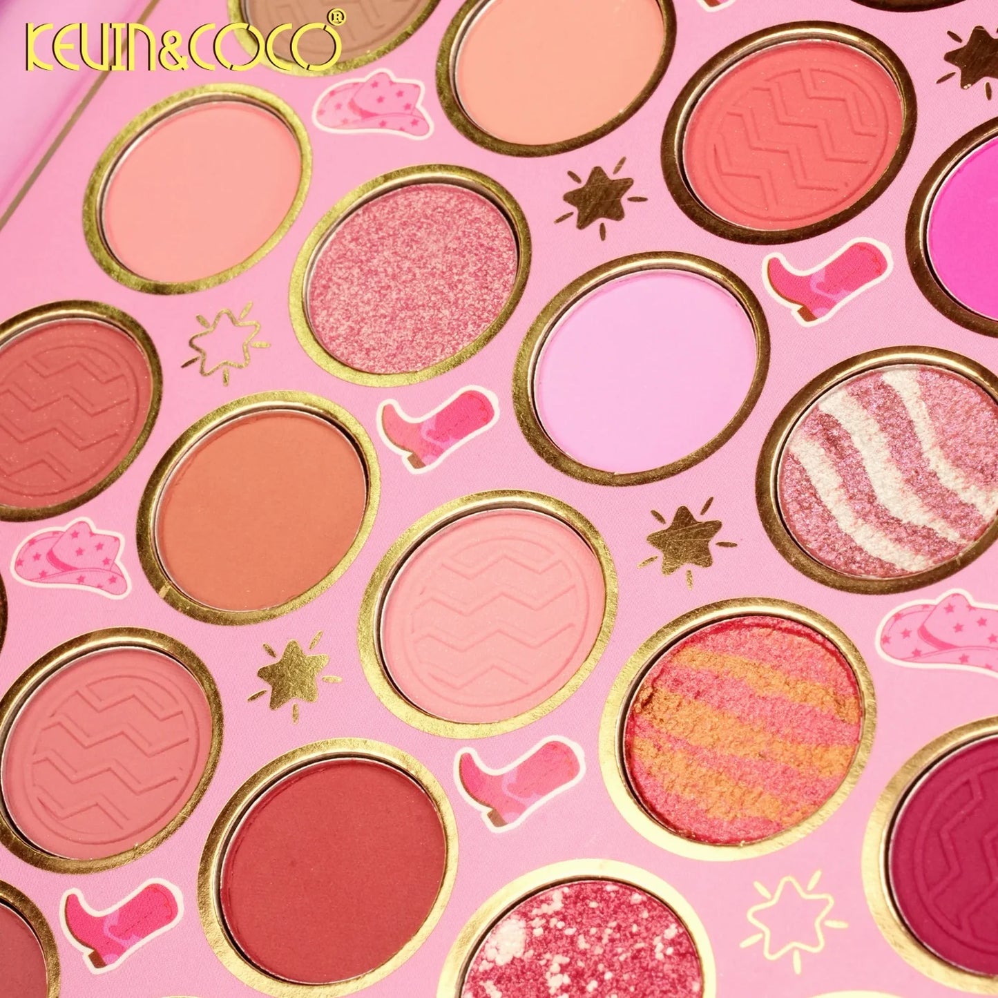KEVIN & COCO - Denim Dream 117 Colors Eyeshadow & Face Book Palette
