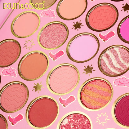 KEVIN & COCO - Denim Dream 117 Colors Eyeshadow & Face Book Palette