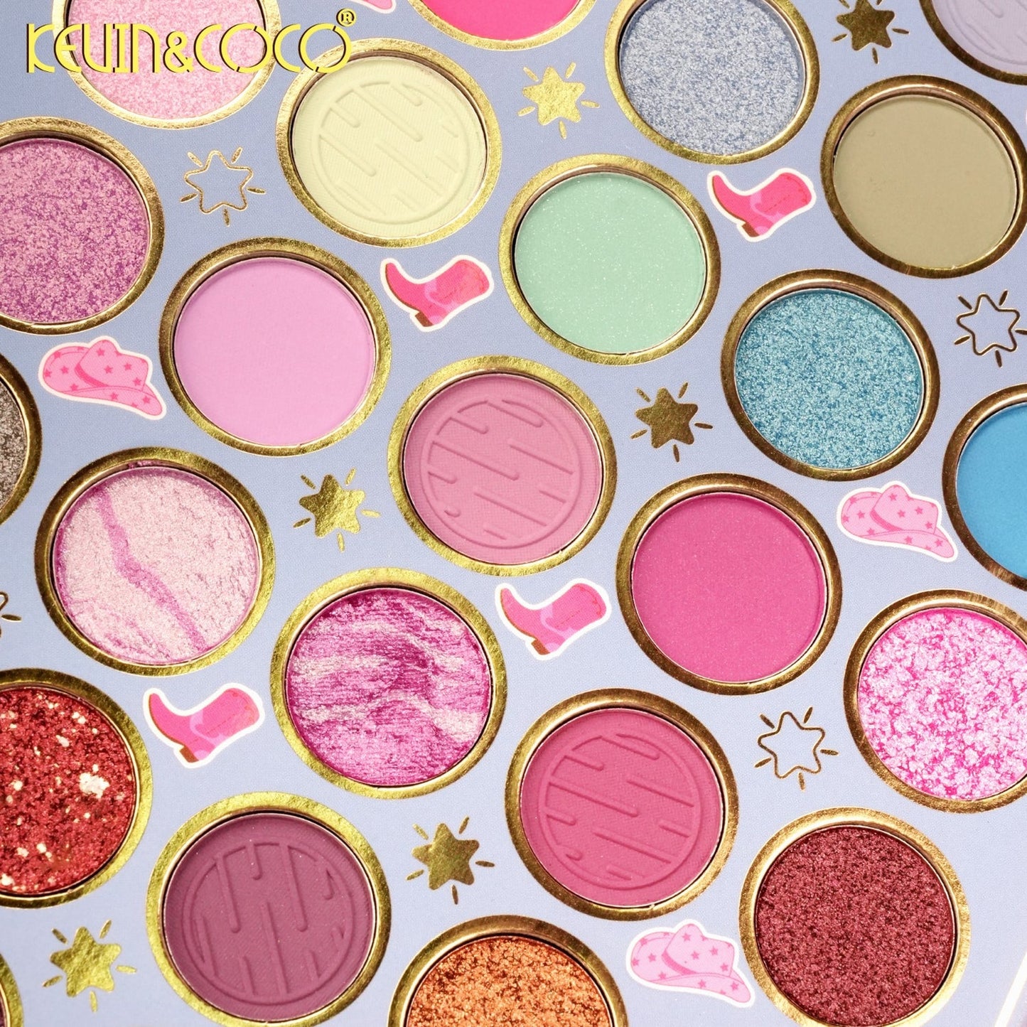 KEVIN & COCO - Denim Dream 117 Colors Eyeshadow & Face Book Palette