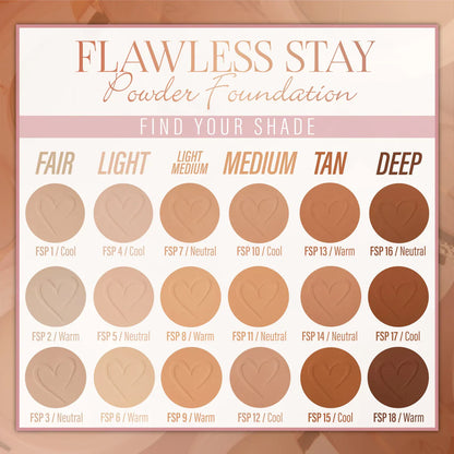 BEAUTY CREATIONS - Flawless Stay Powder Foundation (Various Shades)