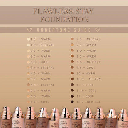 BEAUTY CREATIONS - Flawless Stay Liquid Foundation (Various Shades)