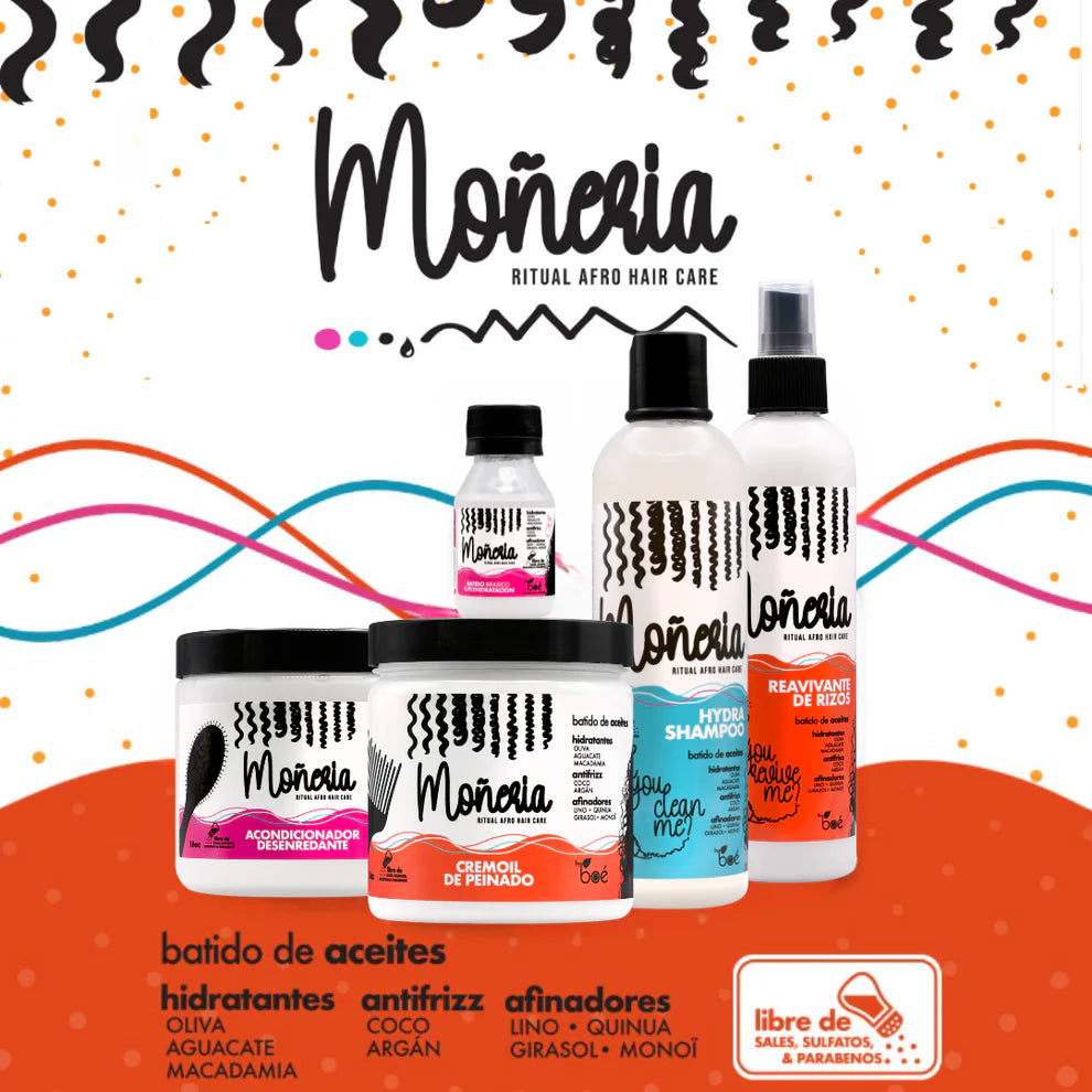 Boé MOÑERIA KIT BATIDO DE ACEITES - KIT RITUAL AFRO HAIR CARE