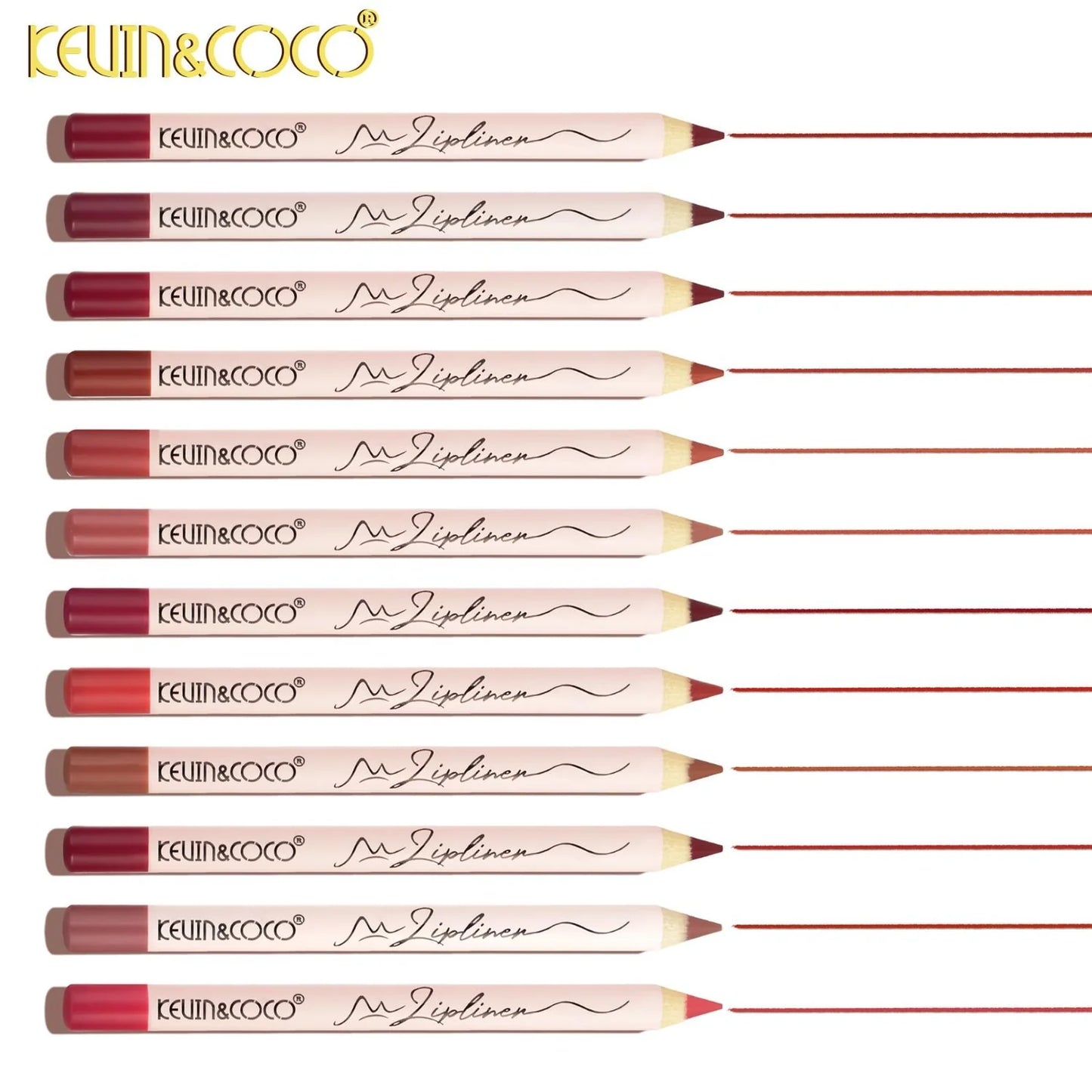 KEVIN & COCO - Assorted 12 PC Lip Liner Set