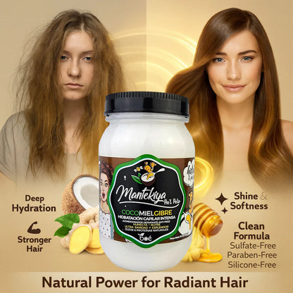 Boé Mantekiya Pal Pelo Cocomielgibre Hair Butter 16 oz - Intense Hydration with Coconut