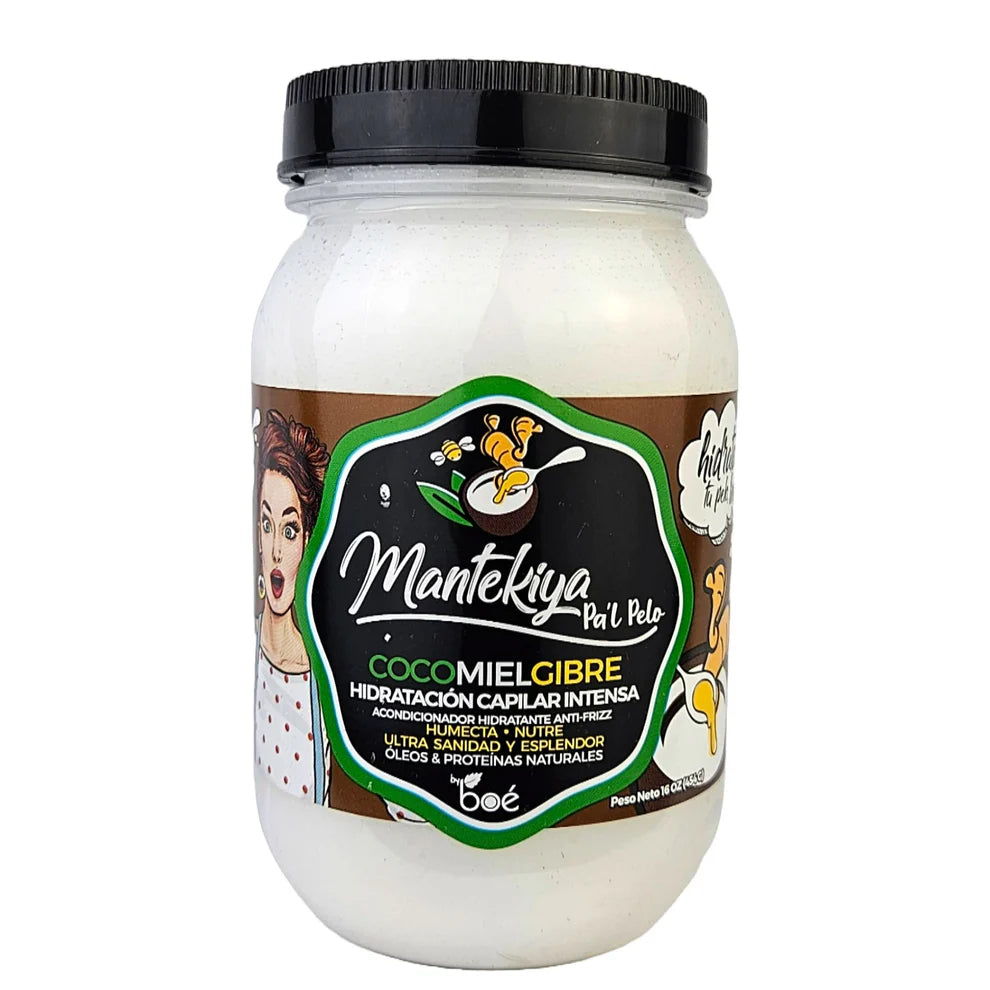 Boé Mantekiya Pal Pelo Cocomielgibre Hair Butter 16 oz - Intense Hydration with Coconut