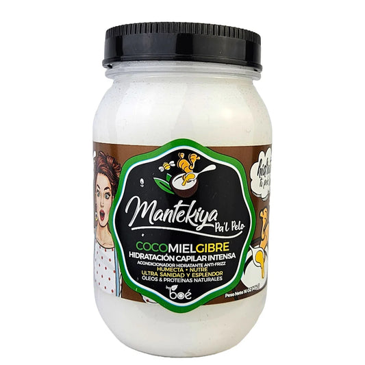 Boé Mantekiya Pal Pelo Cocomielgibre Hair Butter 16 oz - Intense Hydration with Coconut