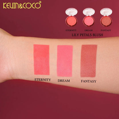 KEVIN & COCO - Face-Pink Flowers Petal Blush 🌸