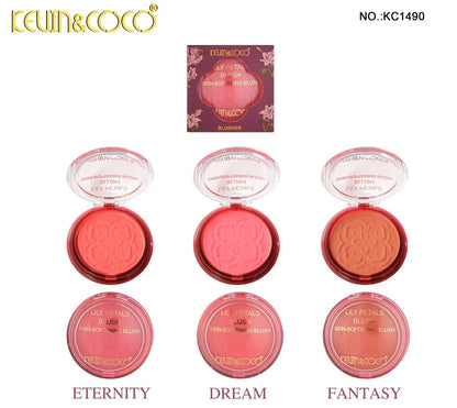 KEVIN & COCO - Face-Pink Flowers Petal Blush 🌸