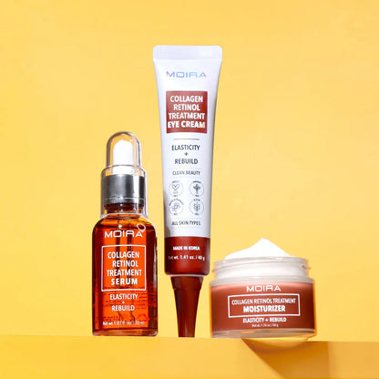 Colección de cuidado de la piel con tratamiento de colágeno y retinol