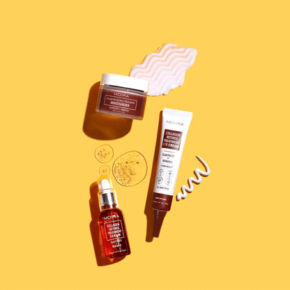 Colección de cuidado de la piel con tratamiento de colágeno y retinol
