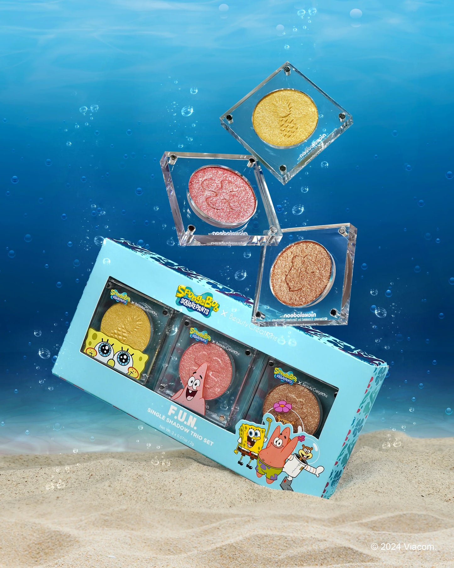 BEAUTY CREATIONS SpongeBob "F.U.N" Single Eyeshadow Set