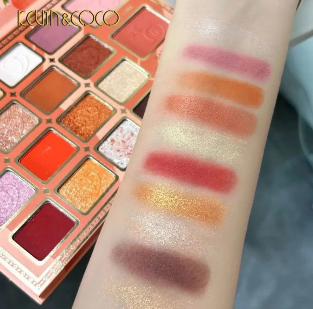 KEVIN&COCO Peach 19 Color Eyeshadow Palette