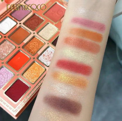KEVIN&COCO Peach 19 Color Eyeshadow Palette