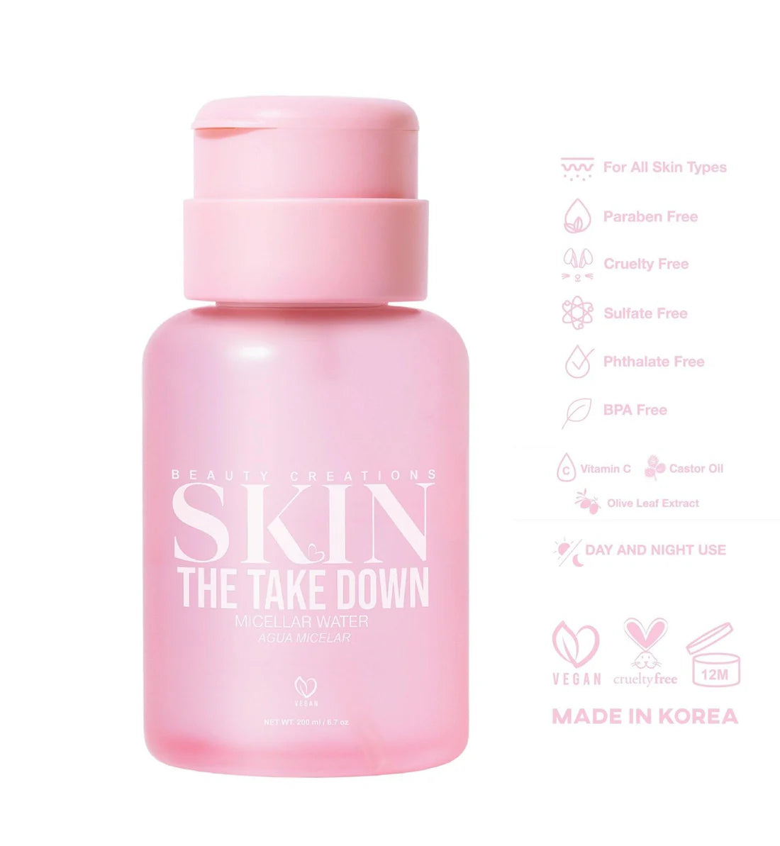BEAUTY CREATIONS The Take Down Micellar Water