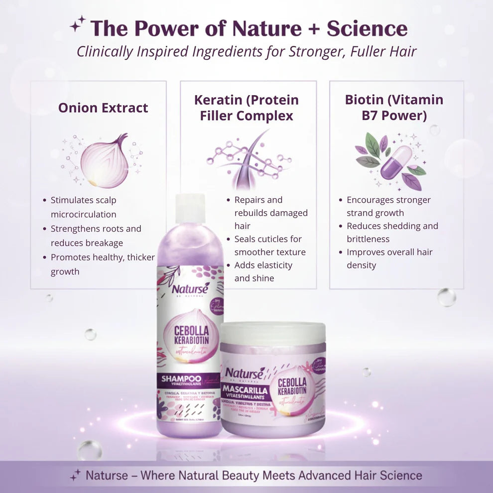 Boé Naturse Hair Growth Onion, Keratin & Biotin