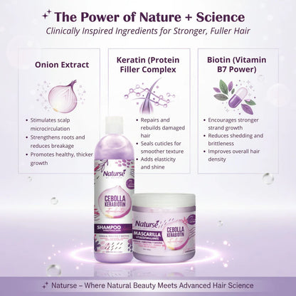 Boé Naturse Hair Growth Onion, Keratin & Biotin