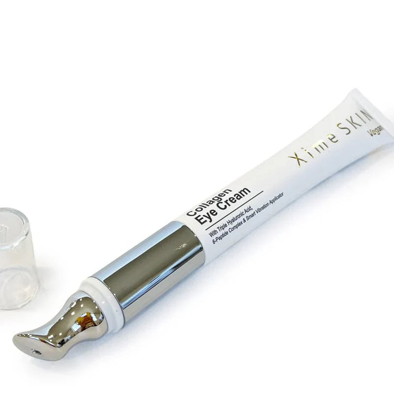 XIME SKIN Collagen Eye Cream w/ Vibrating Applicator. Vegan