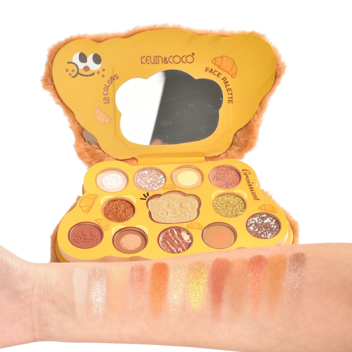 KEVIN & COCO 12 Colors Face Palette Croissant 🍪🥐