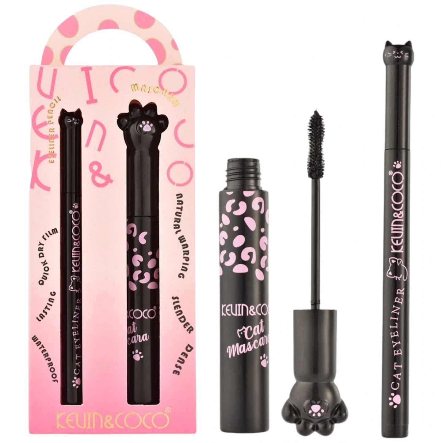 KEVIN & COCO 2 Piece Set Eyeliner-Mascara 🖤🐱✨