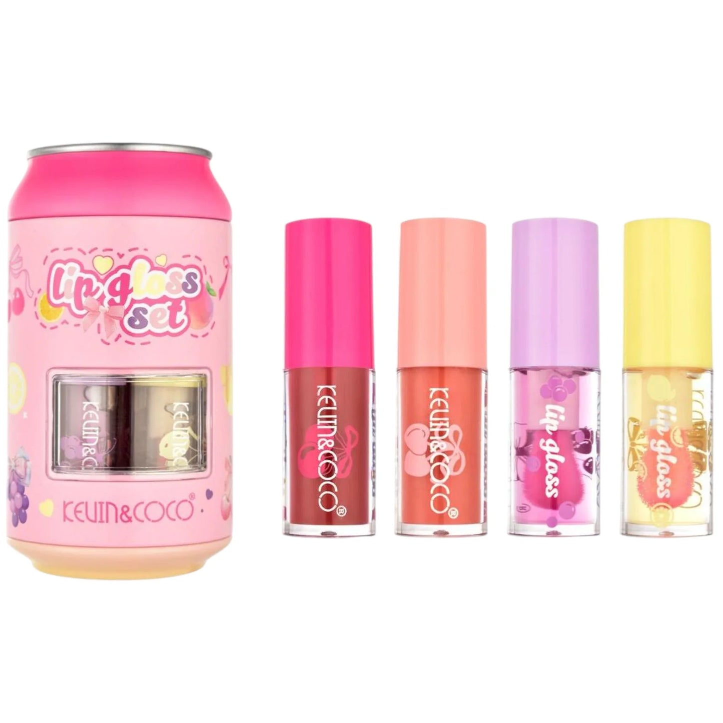 KEVIN & COCO Soda 4pc Lip Gloss