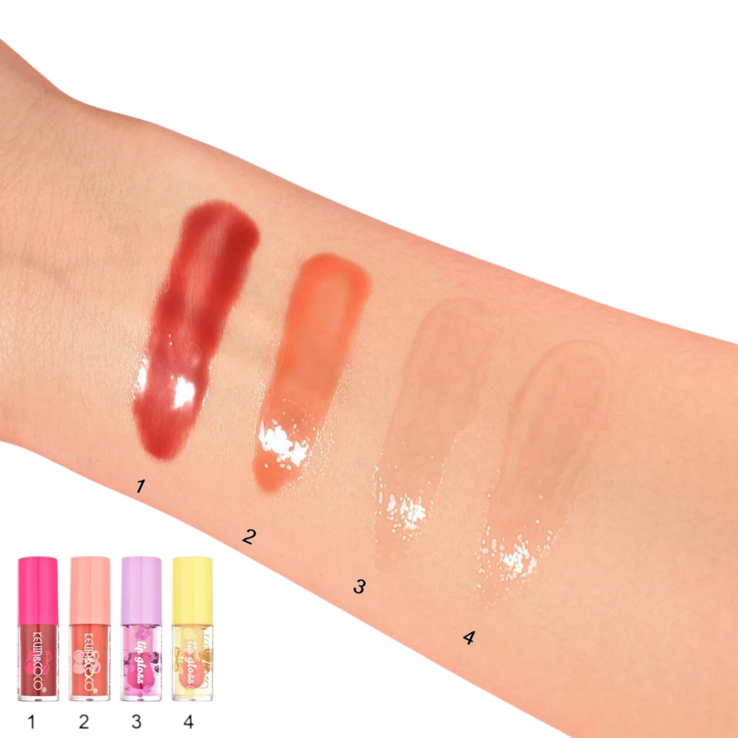KEVIN & COCO Soda 4pc Lip Gloss