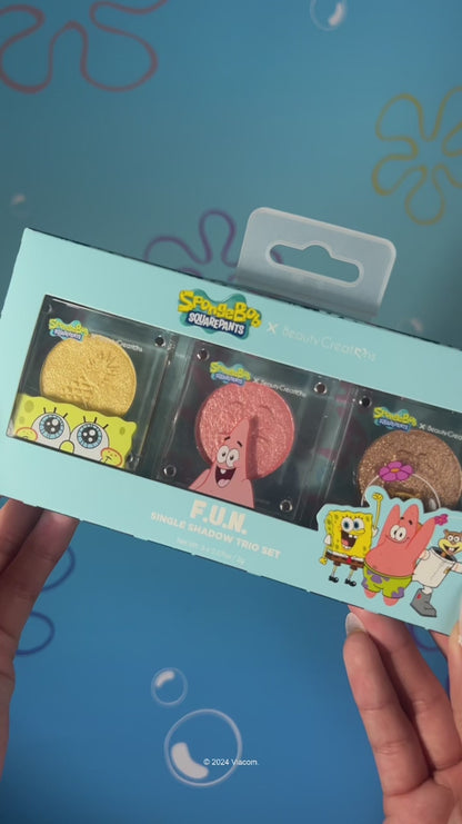 BEAUTY CREATIONS SpongeBob "F.U.N" Single Eyeshadow Set